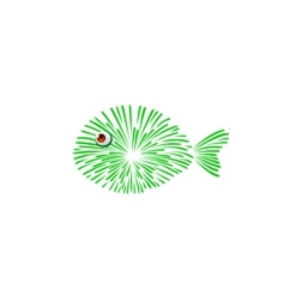 Green Fireworks Fish